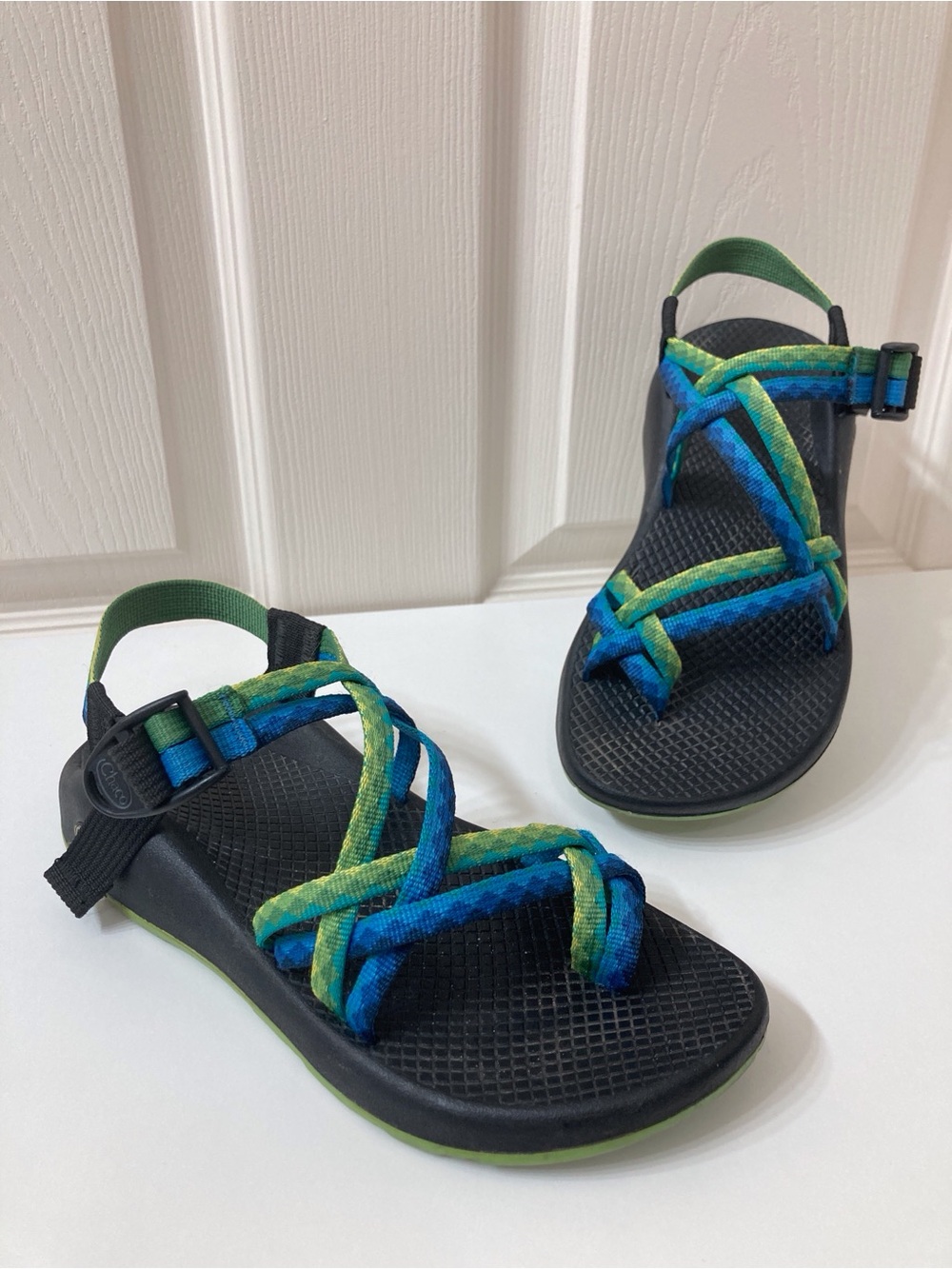 Chaco Women's Blue Green ZX/2 Yampa Sole Sandal 7 Outdoors Hiking Gorpcore Beach